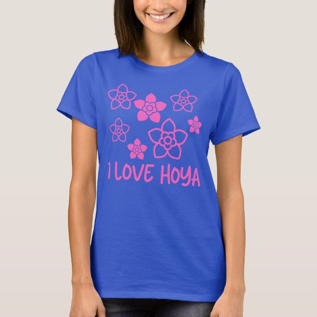 Camiseta Adoro Hoya Plant Collector Rosa Floral Hoya Lover (Frente)