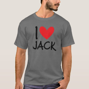 Camiseta Adoro Jack Name Personalizado Men Cara BFF Amigo H