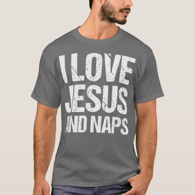 Camiseta Adoro Jesus E Dormir Engraçado Presente De Sobreme (Frente)