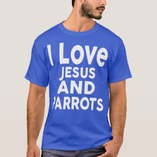 Camiseta Adoro Jesus e Parques Engraçado Tee Parrot