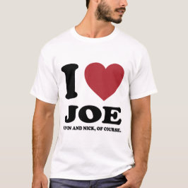 CAMISETA ADORO JOE KEVIN E NICK, CLARO.