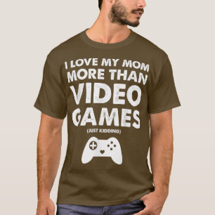 Camiseta Adoro Jogo De Vídeo Da Mãe, Meninos Adoram
