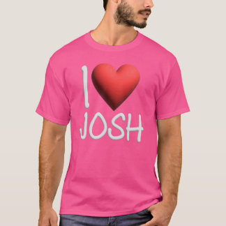 Camiseta Adoro Josh Name Personalizado Men Cara BFF Joshua 