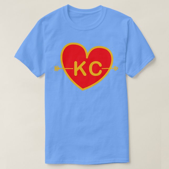 Camiseta Adoro Kansas City Heart KC (Frente do Design)