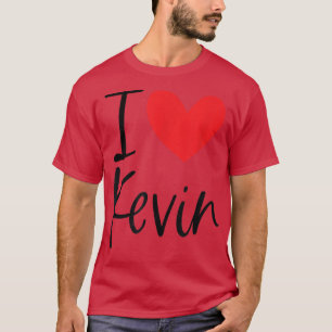 Camiseta Adoro Kevin Name Heart Personalised Men Cara BFF F