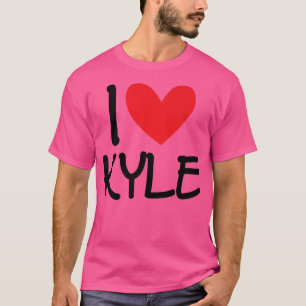 Camiseta Adoro Kyle Name Personalizado Men Cara BFF Amigo H