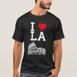 Camiseta Adoro LA Heart Flag Los Angeles Colosseum Legal