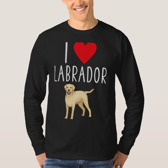 Camiseta Adoro Labrador Lab Retriever Labrador (Frente)