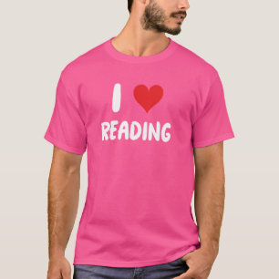 Camiseta Adoro Ler - Coração - Ler Livros Jornais Jou