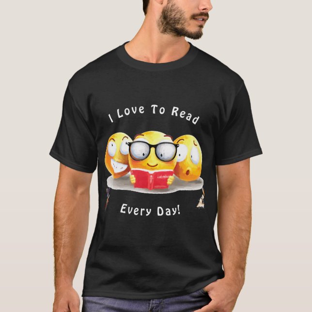 Camiseta Adoro Ler Leitura De Livros (Frente)