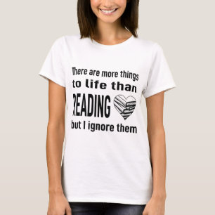 Camiseta Adoro Ler Livro Sobre Leitor de Bibliotecas