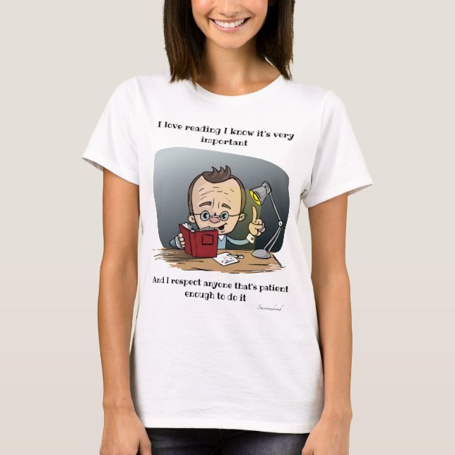 Camiseta Adoro ler, sei que é importante (Frente)