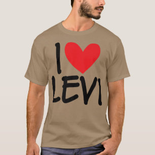 Camiseta Adoro Levi Name Personalizado Men Cara BFF Amigo H