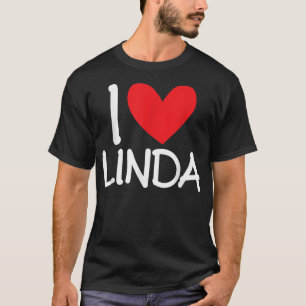 Camiseta Adoro Linda Name Heart Personalised Girl Woman BF