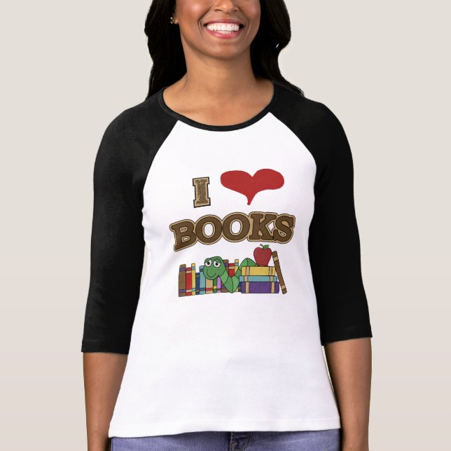 Camiseta Adoro Livros (Frente)