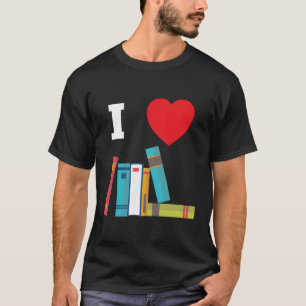 Camiseta Adoro Livros Para Leitores E Bibliotecários