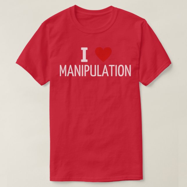 Camiseta adoro manipulação 1 (Frente do Design)