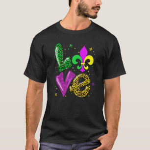 Camiseta Adoro Mardi Gras New Orleans Shirt Para Meninas Fl