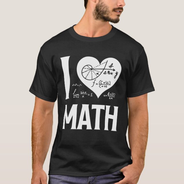 Camiseta Adoro Matemática 2 (Frente)