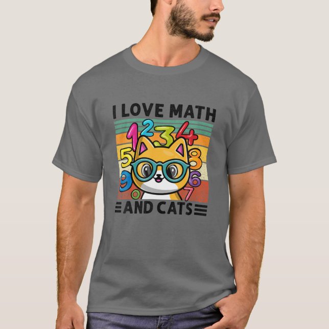 Camiseta Adoro Matemática E Gatos, Matemática, Fórmula De G (Frente)