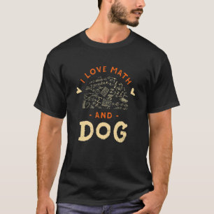 Camiseta Adoro Matemática e Jardinagem de Cachorros
