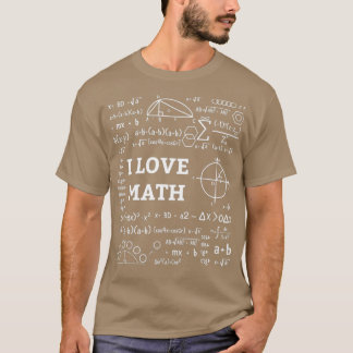 Camiseta Adoro matemática Engraçado Presente 3