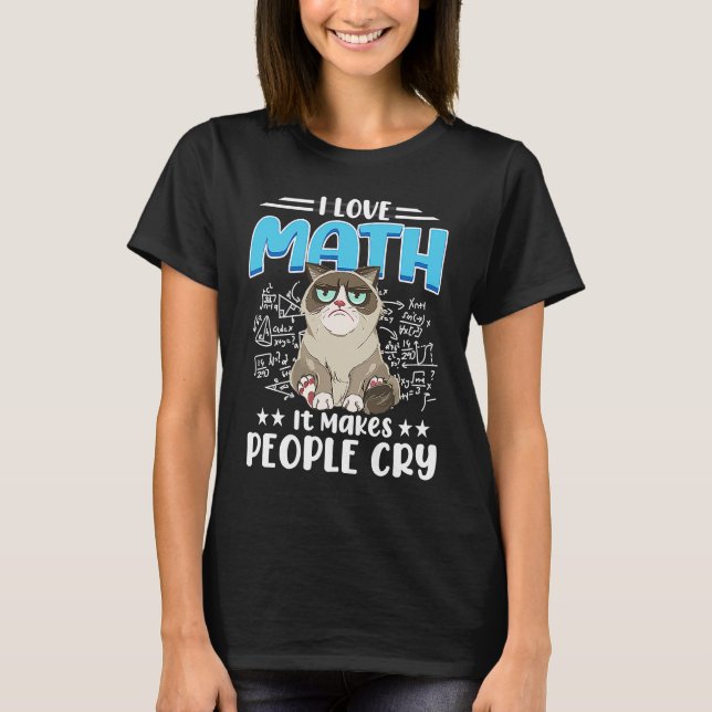 Camiseta Adoro Matemática Que Faz As Pessoas Chorar Math Ca (Frente)