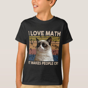 Camiseta Adoro Matemática Que Faz As Pessoas Chorarem O Gat
