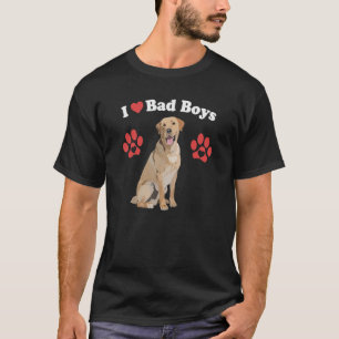 Camiseta Adoro Maus Rapazes Ouros Machos Cachorros Cachorro