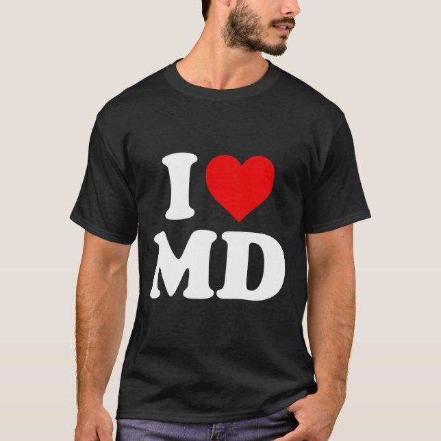 Camiseta Adoro Md Heart Maryland (Frente)