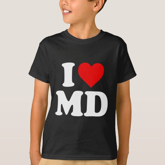 Camiseta Adoro Md Heart Maryland (Frente)