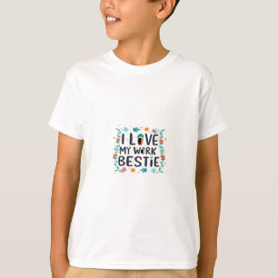 Camiseta Adoro Meu Trabalho Bestie Clássico
