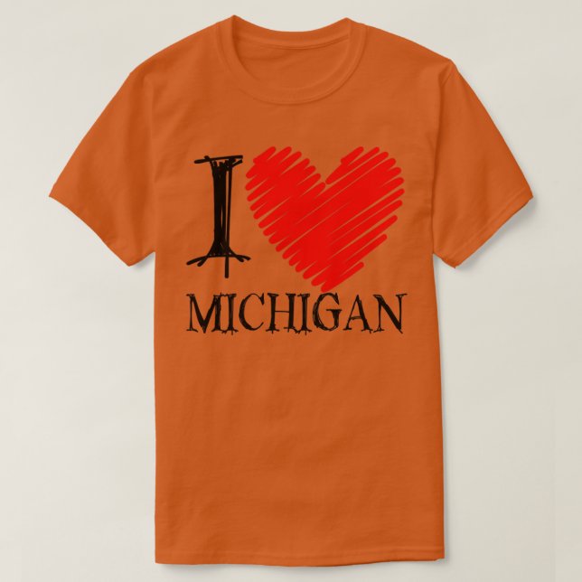 Camiseta Adoro Michigan (Frente do Design)