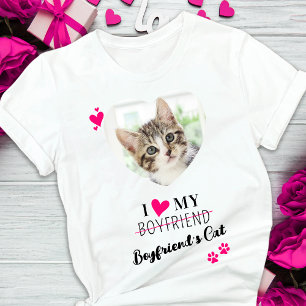 Camiseta Adoro Minha Foto Personalizada De Gato Namorado