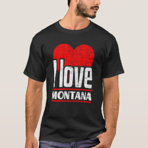Camiseta Adoro Montana Best Home State I Heart Montana