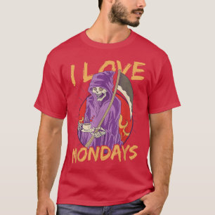Camiseta Adoro Montes Fechados, Esqueleto, Ceifador T-Shir