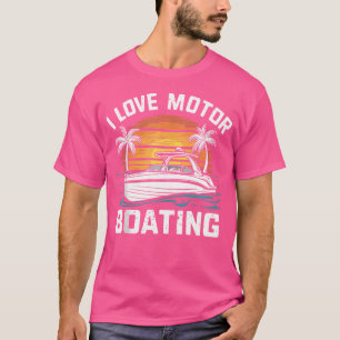 Camiseta Adoro Motor Barco Funny Boat Capitão Motorboati