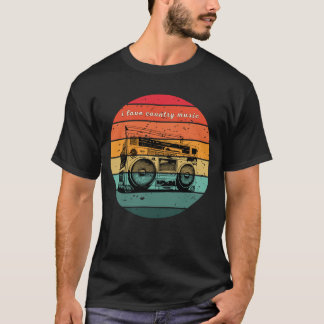 Camiseta Adoro música country, mas também adoro música rap