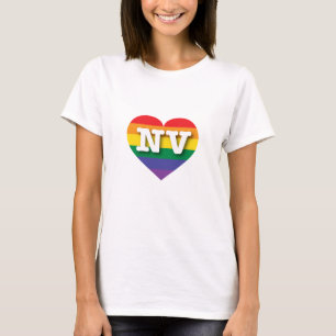 Camiseta Adoro Nevada Rainbow Heart