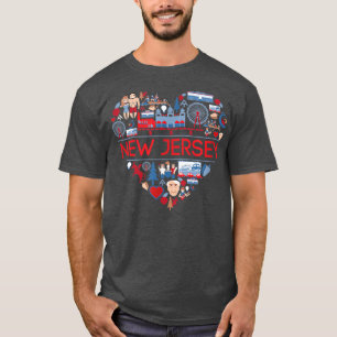 Camiseta Adoro New JerseyNJ PrideCute New Jersey