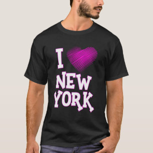 Camiseta Adoro New York New Yorker Amo Ele