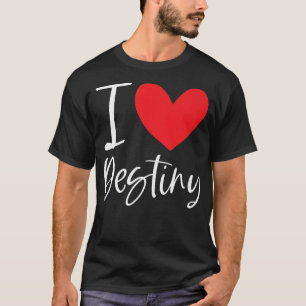 Camiseta Adoro Nome de Destino Mulher Personalizada BFF Fr