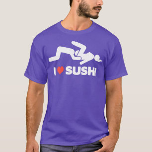 Camiseta Adoro o Adulto Sushi, Festa de Despedida Engraçada
