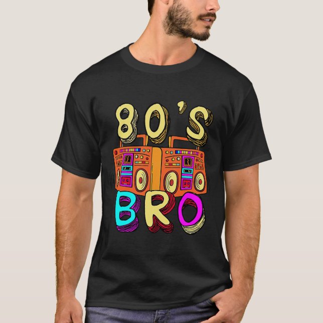 Camiseta Adoro O anos 80, Irmão, anos 80. (Frente)
