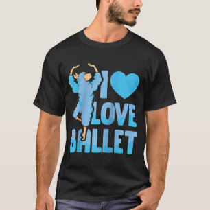 Camiseta Adoro o Balé Hobby Dancer Dance Ballerina Raglan