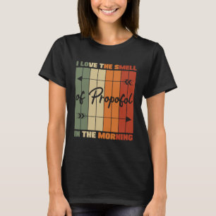 Camiseta Adoro O Cheiro Da Anestesia Propofol Laryngosco