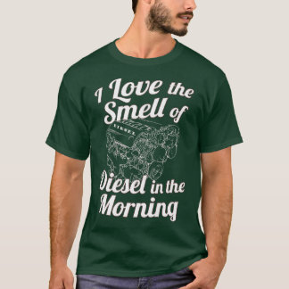 Camiseta Adoro o Cheiro de Diesel na Manhã Engraçado