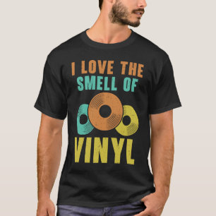 Camiseta Adoro O Cheiro Do Jogador De Registro De Vinilo Re