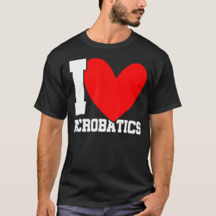 Camiseta Adoro o ginásio de ginástica do Acrobat Graphic