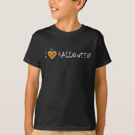 Camiseta Adoro o Halloween - Abóbora do Dia das Bruxas